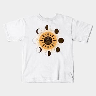 Phases of the Moon Kids T-Shirt